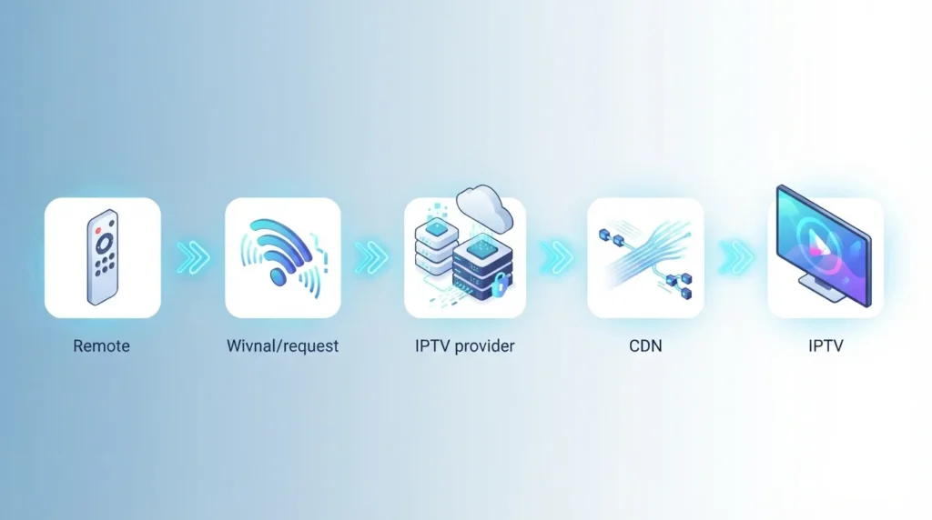 How Does IPTV Work? A Simple Explanation 1 How Does IPTV Work, Step by Step
