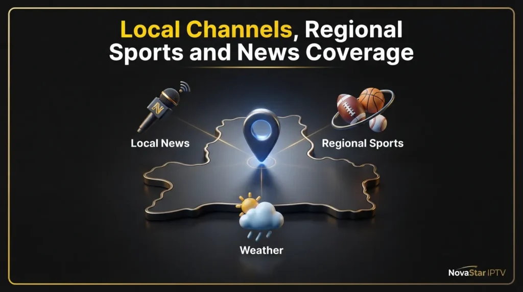 Local Channels, Regional Sports and News Coverage